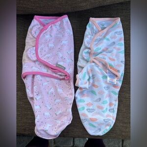 Swaddle Me Pink and White Baby Swaddle Set